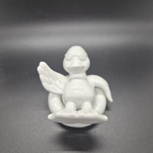 Ceramic Duck Figurine - White